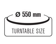 Diametro piatto da 550 mm